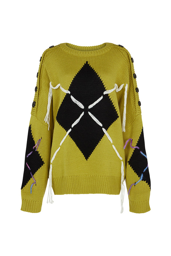 SUZHOU KNIT SWEATER IN GREEN