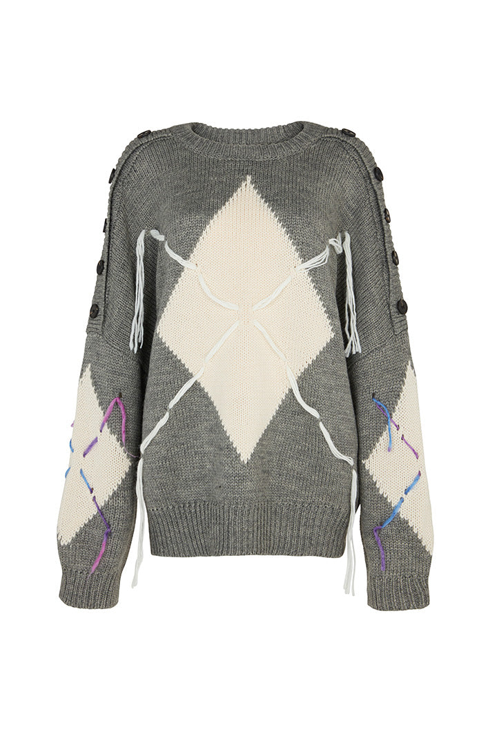 SUZHOU KNIT SWEATER IN GREY
