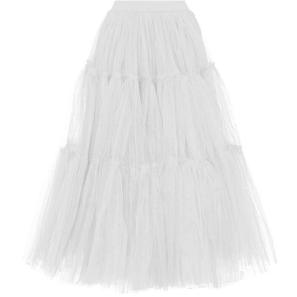 MAYFAIR 22 METER TULLE SKIRT IN WHITE – THE KEMIST