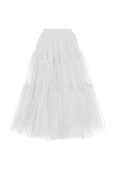 MAYFAIR 22 METER TULLE SKIRT IN WHITE – THE KEMIST