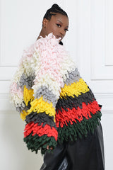 AMADARA HAND-MADE LOOSE KNIT SWEATER