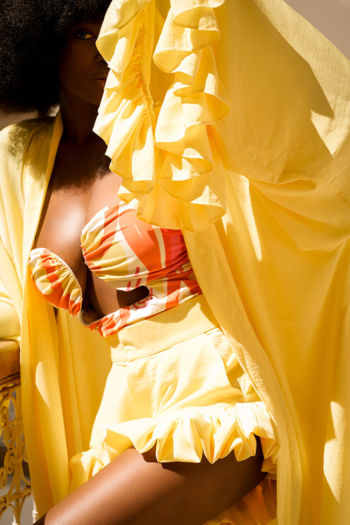 KINGSTON KEMI KIMONO IN YELLOW