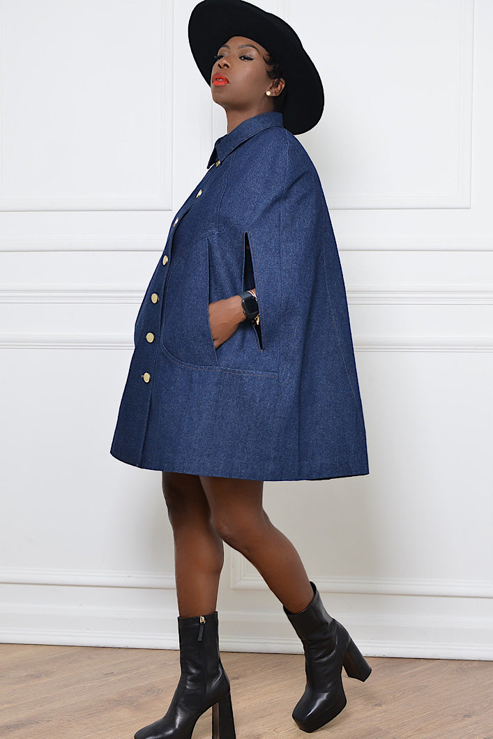 DAKAR DENIM CAPE