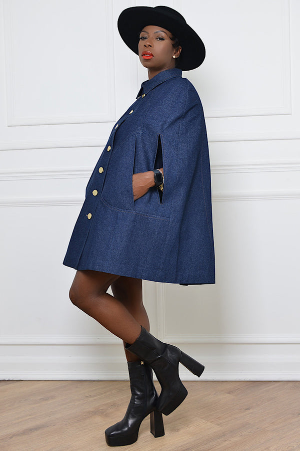 DAKAR DENIM CAPE