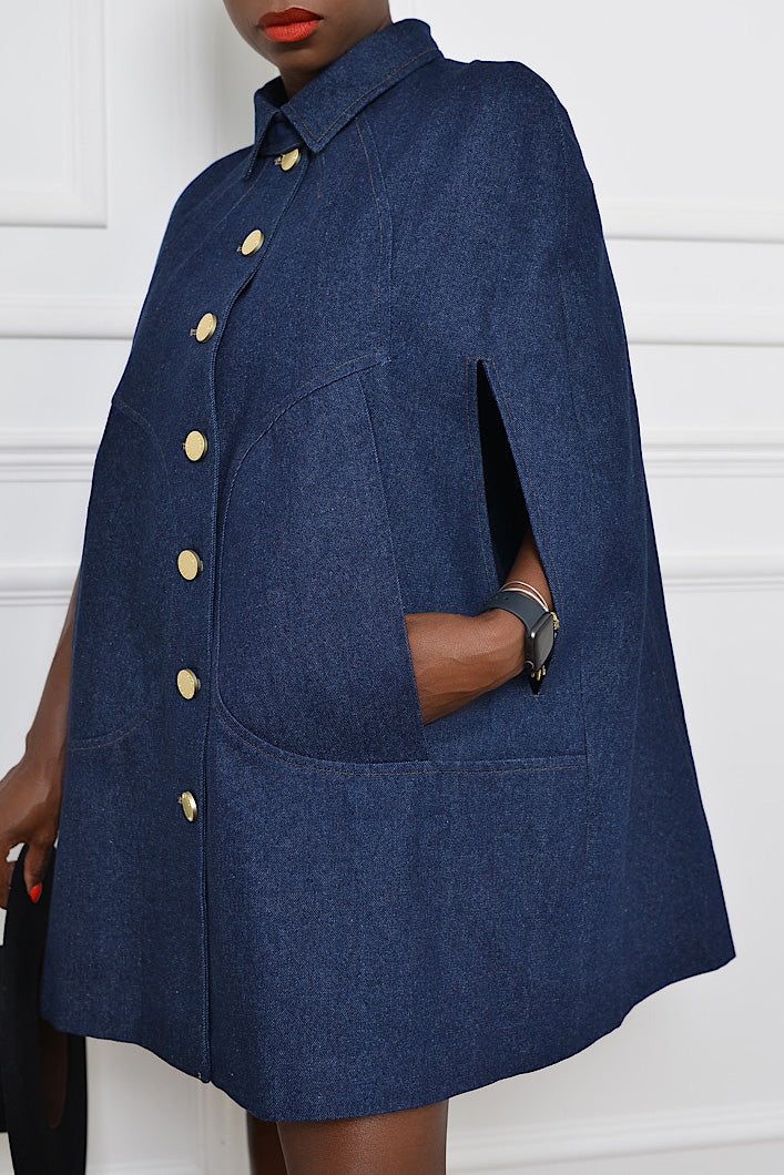 DAKAR DENIM CAPE