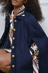 DAKAR DENIM CAPE