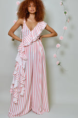 DERRY STRIPE WATERFALL CAMI TOP