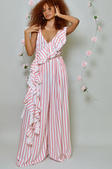 DERRY STRIPE WATERFALL CAMI TOP