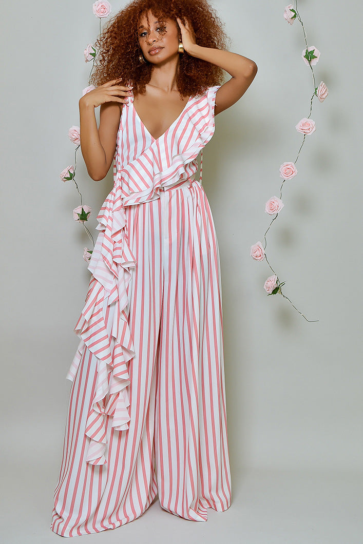 DERRY STRIPE WATERFALL CAMI TOP