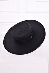 FLORENCE STRAW HAT IN BLACK