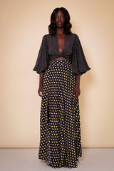 GIRONA TIE UP BACKLESS TOP IN ORAPA PRINT