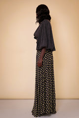 GIRONA TIE UP BACKLESS TOP IN ORAPA PRINT