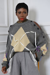 SUZHOU KNIT SWEATER IN GREY