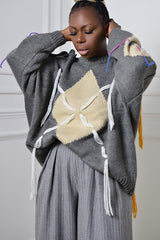 SUZHOU KNIT SWEATER IN GREY