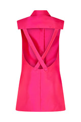 HARLEM BACKLESS WAISTCOAT IN PINK