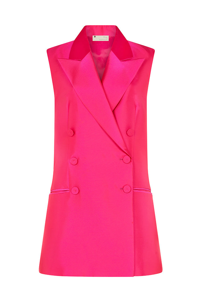 HARLEM BACKLESS WAISTCOAT IN PINK