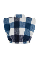 HIGHLAND WOOL SLEEVELESS TOP IN BLUE