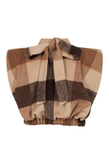 HIGHLAND WOOL SLEEVELESS TOP IN BROWN