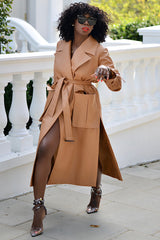 HURLEY FAUX LEATHER TRENCH COAT