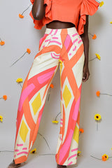 RIO STRAIGHT LEG PANTS IN KAYSERI PRINT