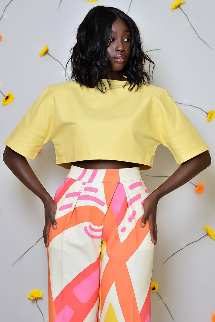 KANO CROPPED BOXY TOP