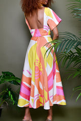 KOS UMBRELLA SKIRT IN KAYSERI PRINT