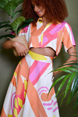KOS UMBRELLA SKIRT IN KAYSERI PRINT