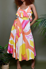 KOS UMBRELLA SKIRT IN KAYSERI PRINT