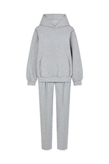 KYOTO HOODED ZIPPER LUXESUIT IN GREY