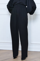 LEIGHTON HIGH WAISTED PANTS IN BLACK