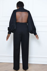 LEIGHTON HIGH WAISTED PANTS IN BLACK