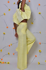 LUXOR LINEN PANTS IN YELLOW
