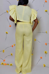 LUXOR LINEN PANTS IN YELLOW