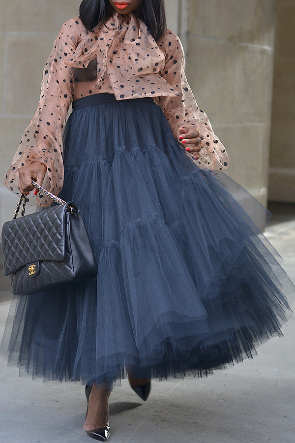 MAYFAIR 22 METER TULLE SKIRT IN BLACK