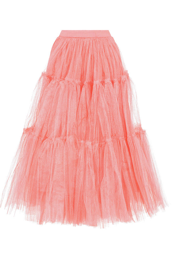 MAYFAIR 22 METER TULLE SKIRT IN SOFT PEACH