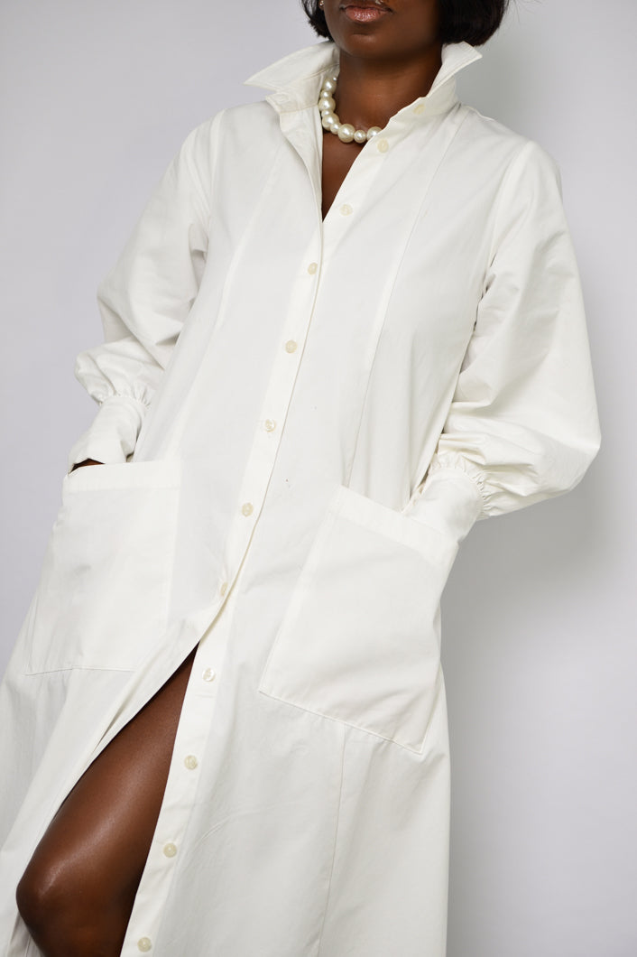 white flare shirt dress Johnnie-O Women's Jenna Embroidered Flared Shirt Dress in White Long Sleeve Belted Button-Up Shirt Dress,