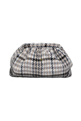 ODESSA WOOLLEN CLUTCH BAG IN WHITE