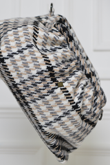 ODESSA WOOLLEN CLUTCH BAG IN WHITE