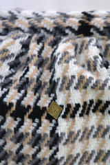 ODESSA WOOLLEN CLUTCH BAG IN WHITE