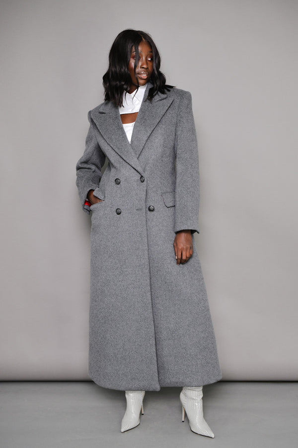 PARIS STRUCTURED COAT IN GREY