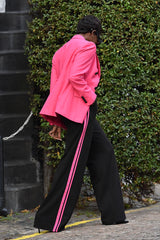 PERRIS DOUBLE BREASTED TAILORED BLAZER IN PINK