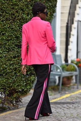 PERRIS DOUBLE BREASTED TAILORED BLAZER IN PINK