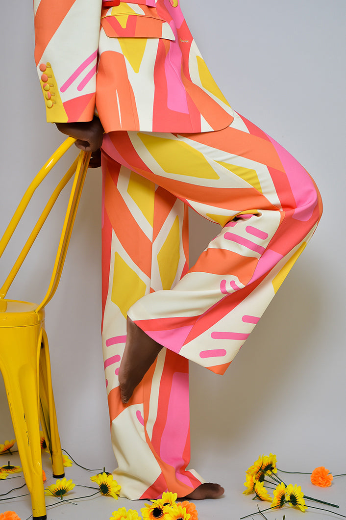RIO STRAIGHT LEG PANTS IN KAYSERI PRINT