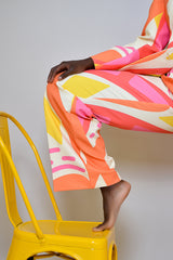 RIO STRAIGHT LEG PANTS IN KAYSERI PRINT