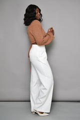 RIO STRAIGHT LEG PANTS IN WHITE