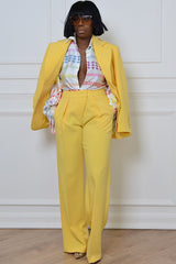 RIO STRAIGHT LEG PANTS IN YELLOW