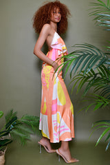 SICILY SLIP DRESS IN KAYSERI PRINT