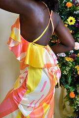SICILY SLIP DRESS IN KAYSERI PRINT