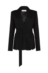 SURREY SIDE SLIT BLAZER IN BLACK