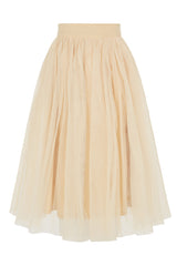 NARA TULLE SKIRT IN BEIGE